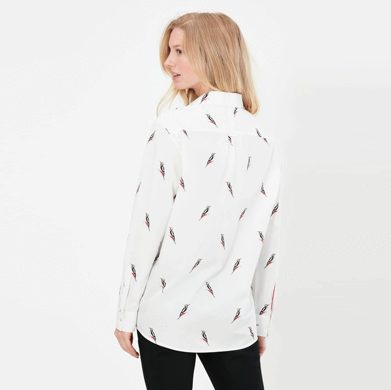 Joules Ladies Amilla Chalk Spot Shirt-1